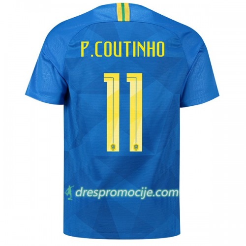 Brazil Dres P.Coutinho 11 Gostujući Svjetsko prvenstvo 2018 Brazil Dres P.Coutinho 11 Gostujući Svjetsko prvenstvo 2018